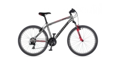 Велосипед AUTHOR (2023) Outset 26", рама 17"-19", колір-сріблястий // червоний