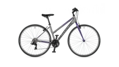 Велосипед AUTHOR (2021) Thema 28", рама 17", колір-сріблястий // фіолетовий