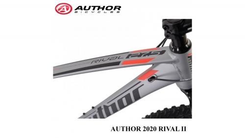 Велосипед AUTHOR  Rival II 27.5",(2020), колір-сріблястий (червоний-чорний)