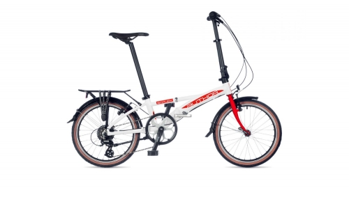 Велосипед AUTHOR (2021) Simplex рама M, колір- білий-черв-сріблястий